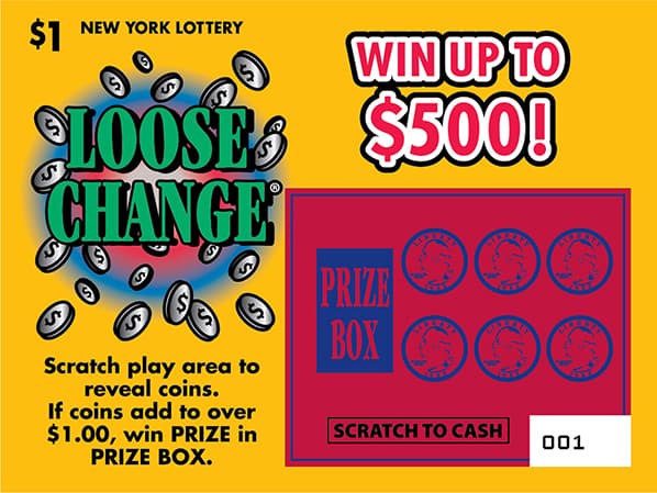 LOOSE CHANGE New York Lottery scratch-off ticket art