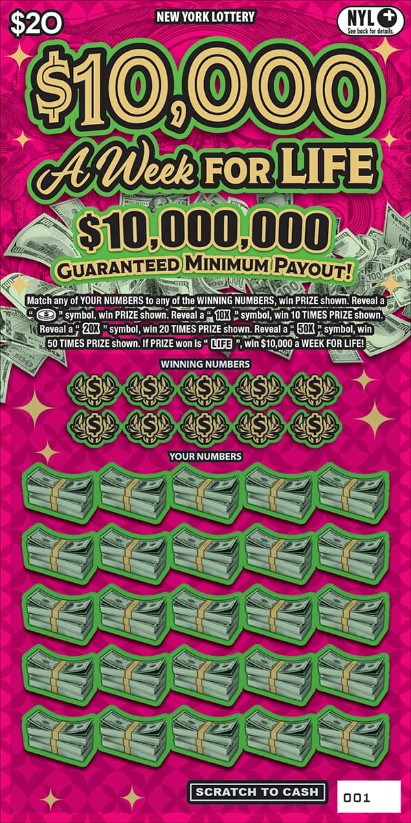 $10,000 A WEEK FOR LIFE