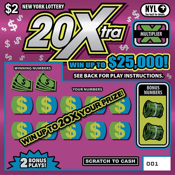 20Xtra New York Lottery scratch-off ticket art