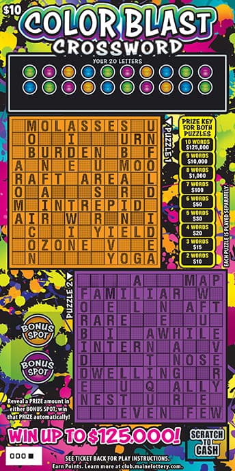 COLOR BLAST CROSSWORD