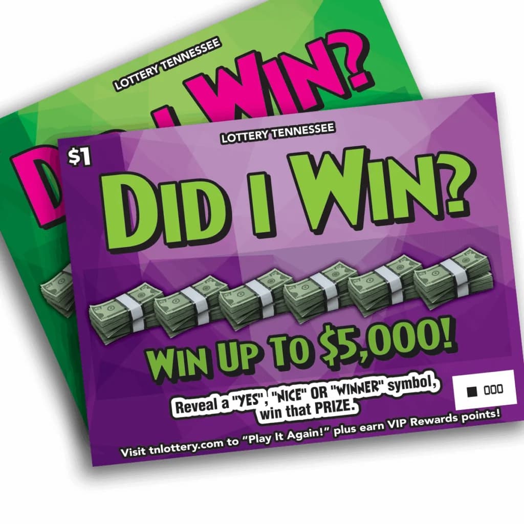 Did I Win? Tennessee Lottery scratch-off ticket art