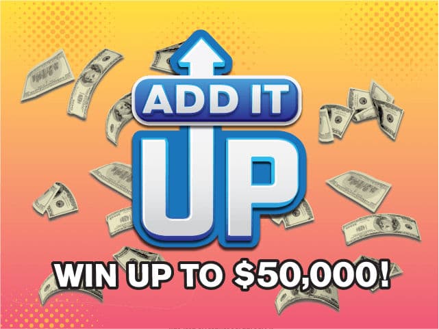 Add It Up Florida Lottery scratch-off ticket
