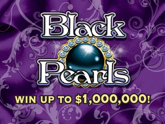 Black Pearls Florida Lottery scratch-off ticket art