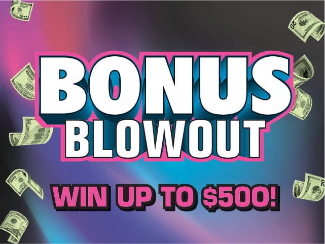 Bonus Blowout Florida Lottery scratch-off ticket art