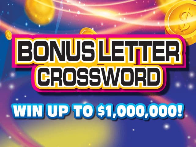 Bonus Letter Crossword Florida Lottery scratch-off ticket