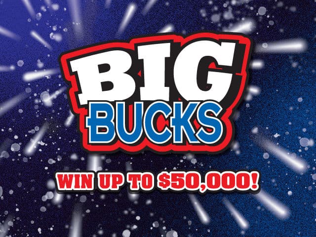 BIG BUCKS Florida Lottery scratch-off ticket art