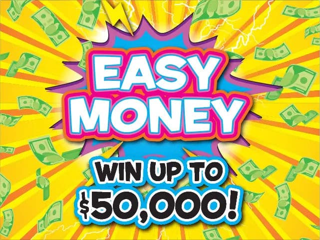 Easy Money Florida Lottery scratch-off ticket