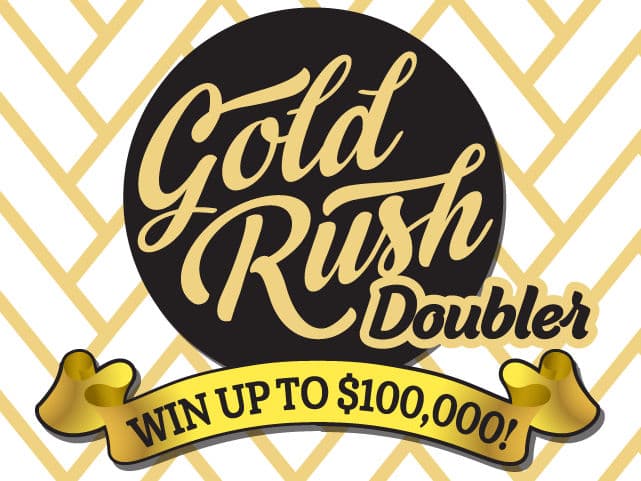 $2 Gold Rush Doubler Florida Lottery scratch-off ticket