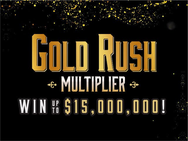 Gold Rush Multiplier Florida Lottery scratch-off ticket