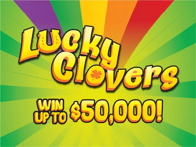 Lucky Clovers Florida Lottery scratch-off ticket art