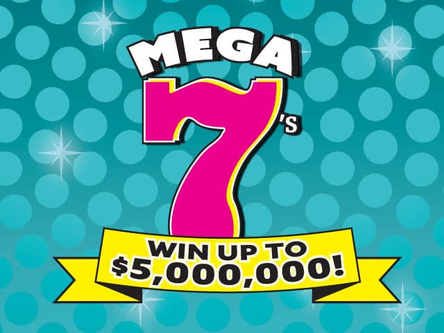 Mega 7s Florida Lottery scratch-off ticket art