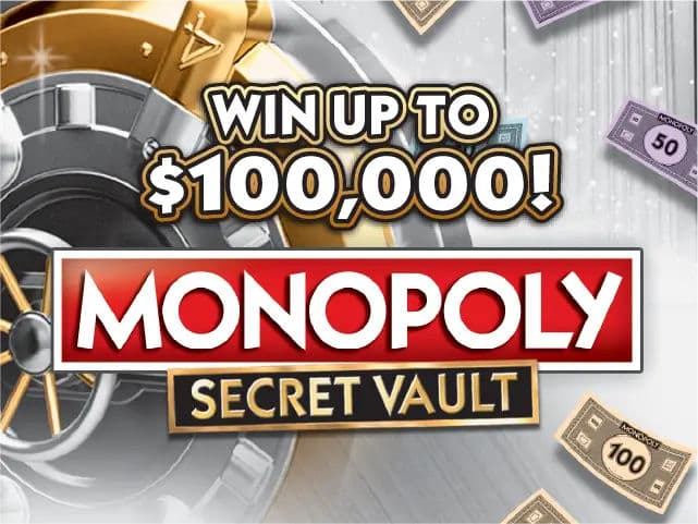MONOPOLY™ SECRET VAULT Florida Lottery scratch-off ticket