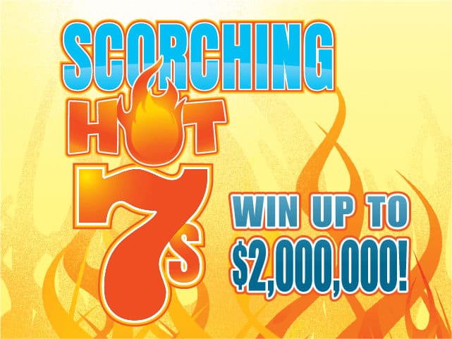 Scorching Hot 7s Florida Lottery scratch-off ticket