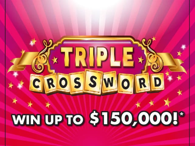 Triple Crossword Florida Lottery scratch-off ticket