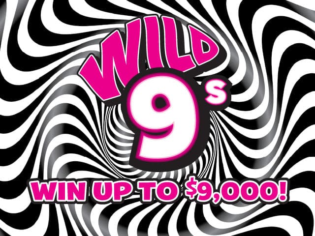 Wild 9s Florida Lottery scratch-off ticket art