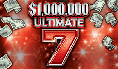 $1,000,000 ULTIMATE 7 Massachusetts Lottery scratch-off ticket art