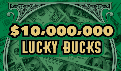 $10,000,000 LUCKY BUCKS Massachusetts Lottery scratch-off ticket