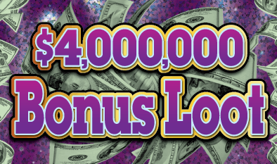 $4,000,000 Bonus Loot Massachusetts Lottery scratch-off ticket