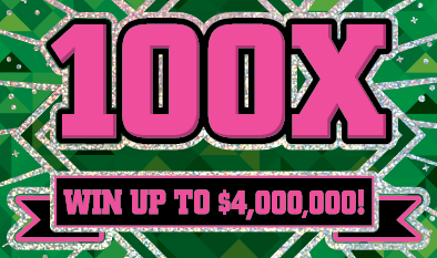 100X Massachusetts Lottery scratch-off ticket art