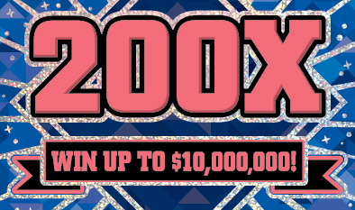 200X Massachusetts Lottery scratch-off ticket art