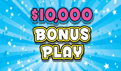 $10,000 BONUS PLAY Massachusetts Lottery scratch-off ticket art
