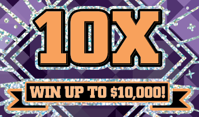 10X Massachusetts Lottery scratch-off ticket art