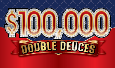 $100,000 DOUBLE DEUCES Massachusetts Lottery scratch-off ticket