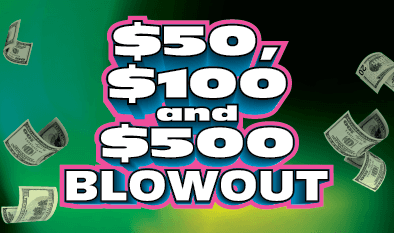 $50, $100, and $500 Blowout Massachusetts Lottery scratch-off ticket