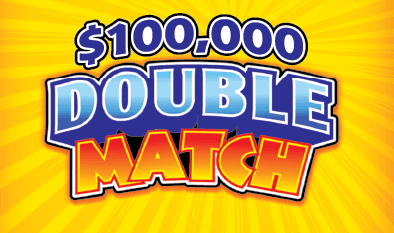 $100,000 DOUBLE MATCH Massachusetts Lottery scratch-off ticket art