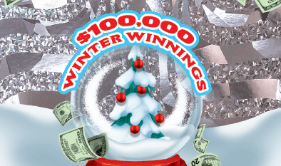 $1,000,000 WINTER WINNINGS Massachusetts Lottery scratch-off ticket art
