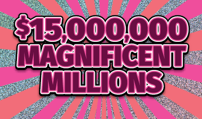 $15,000,000 MAGNIFICENT MILLIONS Massachusetts Lottery scratch-off ticket