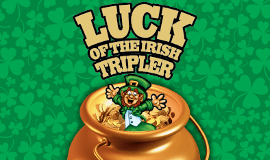 LUCK OF THE IRISH TRIPLER Massachusetts Lottery scratch-off ticket art