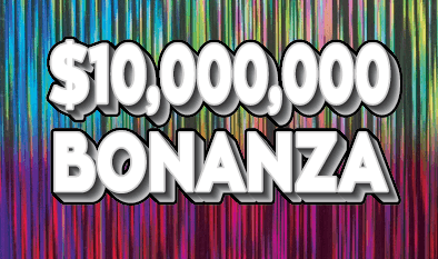 $10,000,000 BONANZA Massachusetts Lottery scratch-off ticket art