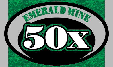 EMERALD MINE 50X Massachusetts Lottery scratch-off ticket art