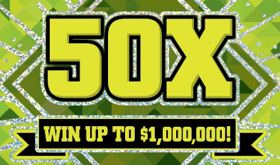 50X Massachusetts Lottery scratch-off ticket art
