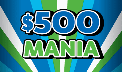 $500 MANIA Massachusetts Lottery scratch-off ticket