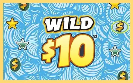 Wild $10 Michigan Lottery scratch-off ticket art