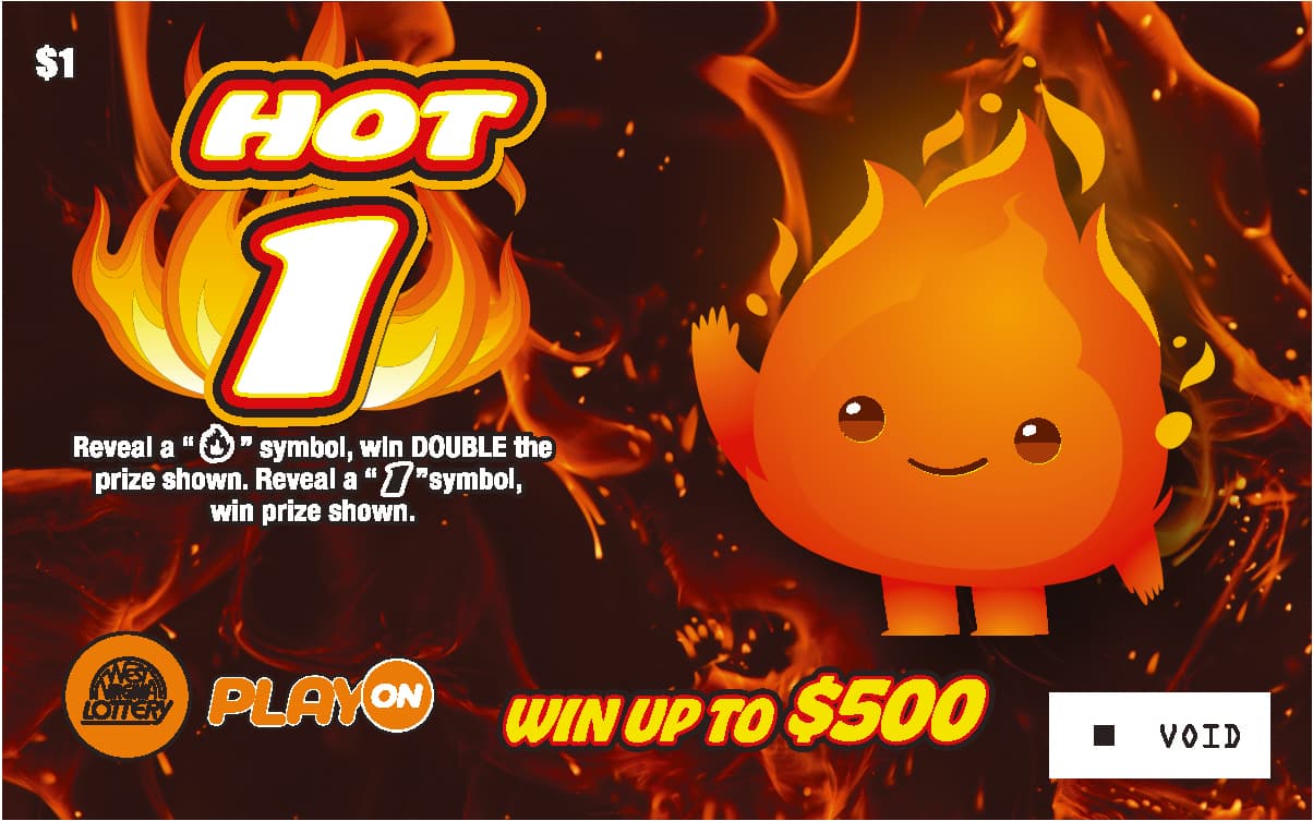 THREE - LAMA - BUG - HOT West Virginia Lottery scratch-off ticket art