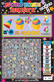 FIESTA-PIZZA-BBQ-PARTY CW West Virginia Lottery scratch-off ticket art