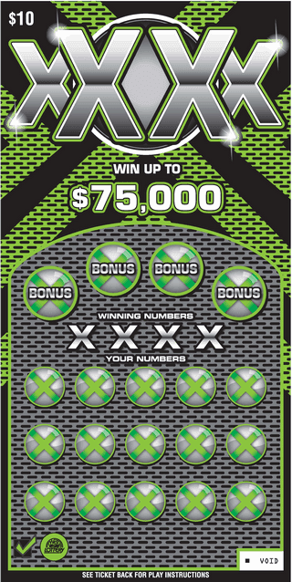 XXXX West Virginia Lottery scratch-off ticket art