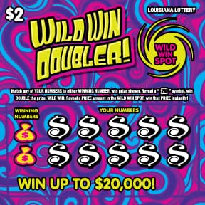 Wild Win Doubler! Louisiana Lottery scratch-off ticket