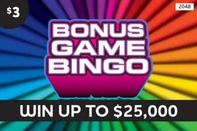 Bonus Game Bingo Minnesota Lottery scratch-off ticket art