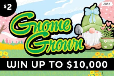 Gnome Series Minnesota Lottery scratch-off ticket art