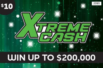 Xtreme Cash Minnesota Lottery scratch-off ticket art