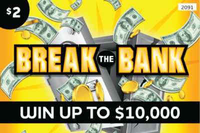 Break the Bank Minnesota Lottery scratch-off ticket art