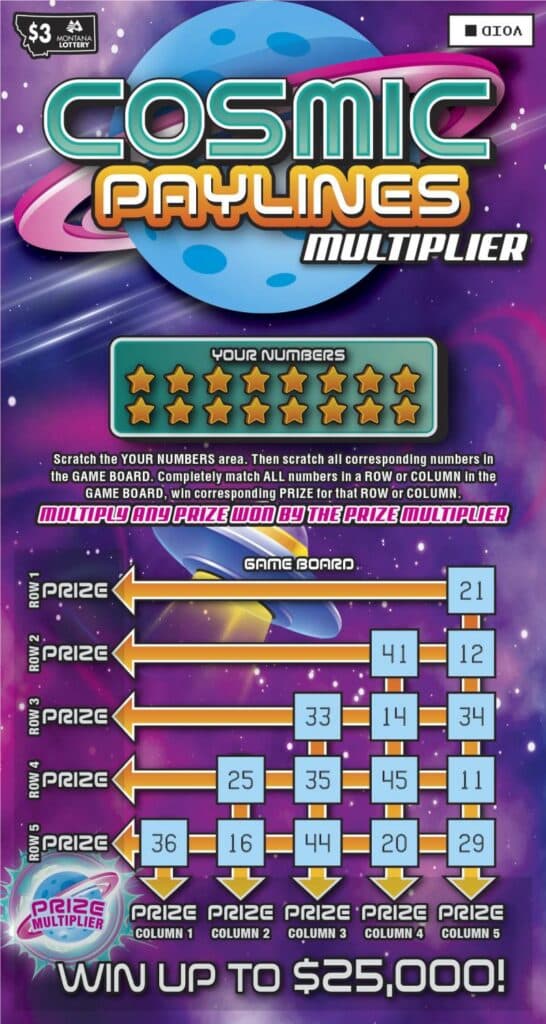 $3 Cosmic Paylines Multiplier