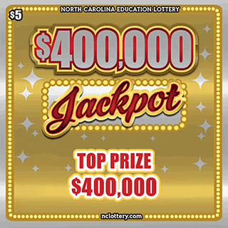 $400,000 Jackpot North Carolina Lottery scratch-off ticket
