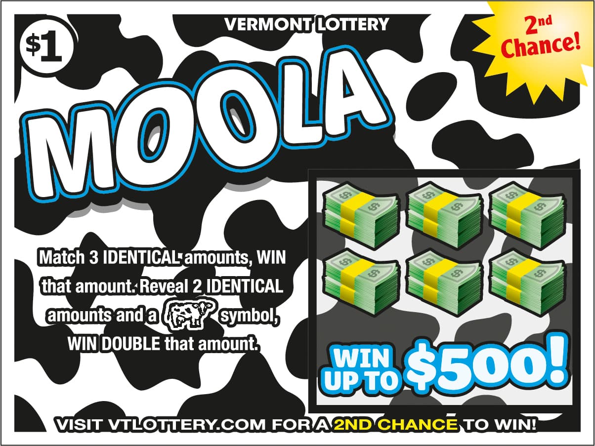 Moola Vermont Lottery scratch-off ticket art