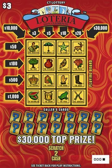 LOTERIA™ Connecticut Lottery scratch-off ticket