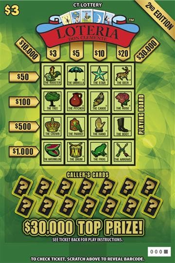 LOTERIA™ 2nd Edition Connecticut Lottery scratch-off ticket art